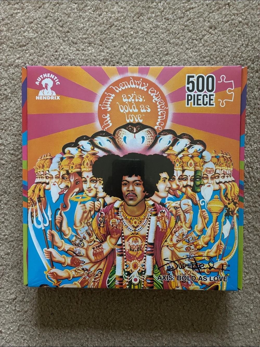 Jimi Hendrix Experience “Axis: Bold As Love” 500 Piece Album Collection Puzzle